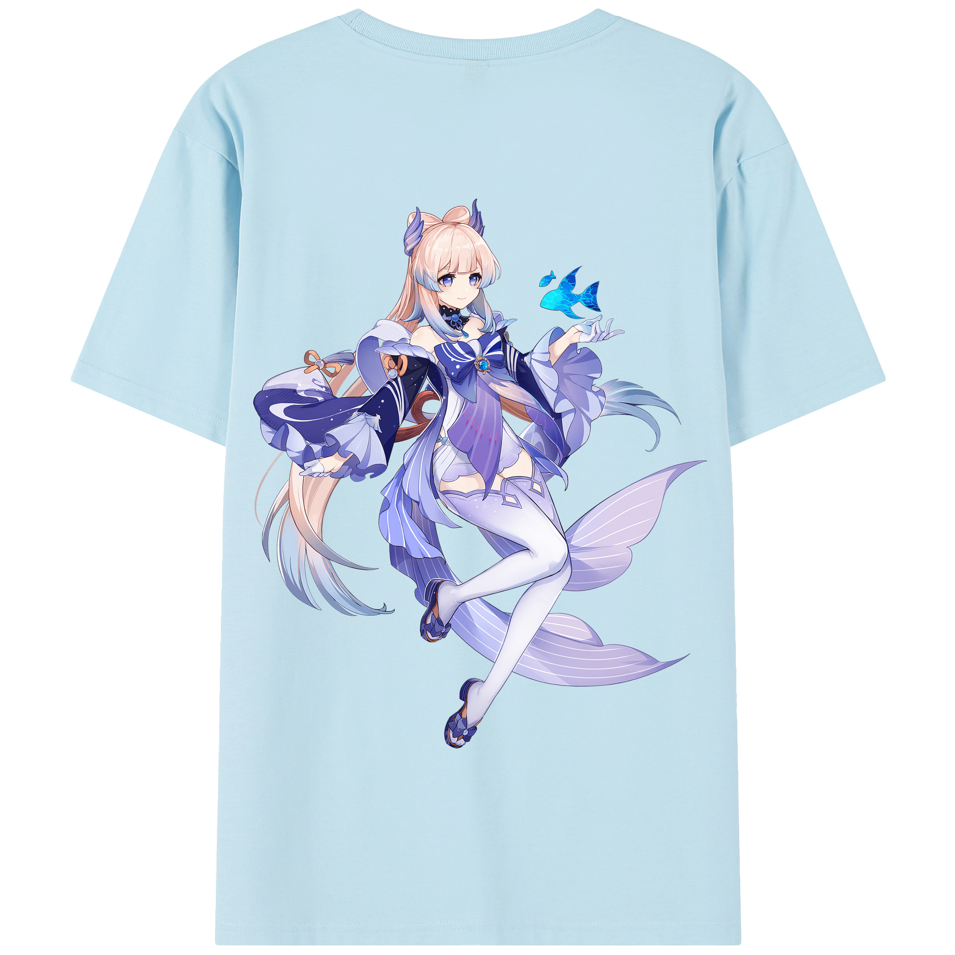 げんし神 珊瑚宮心海 サンゴノミヤ・ココミ genshin Sangonomiya Kokomi 綿100％半袖Tシャツ（背面プリント）